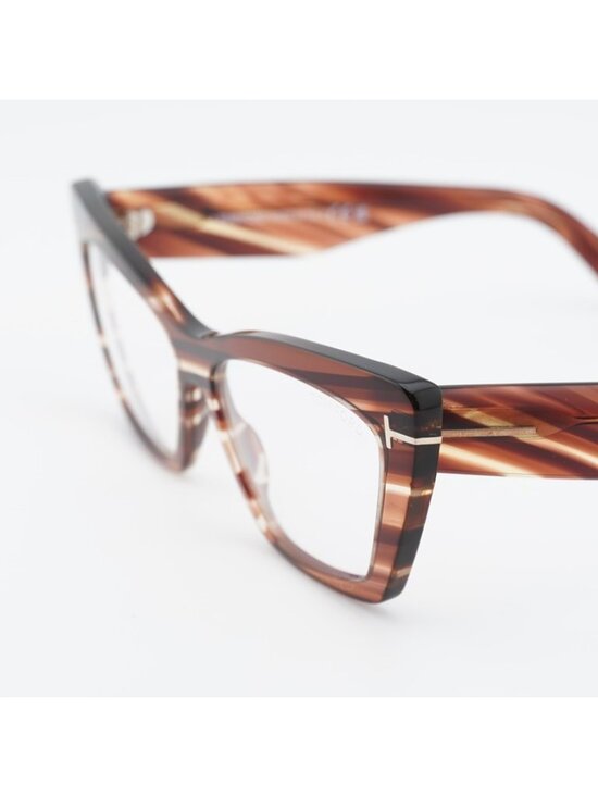 Tom Ford FT6026-B 054 Eyeglasses Havana 56mm Cat Eye Frame